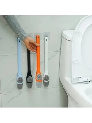 Silikon Tuvalet Klozet Temizleme Fırçası - 2'li Set