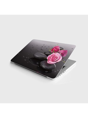 Ala Store Laptop Notebook Pc Kaplama Etiketi Islak Taş Gül