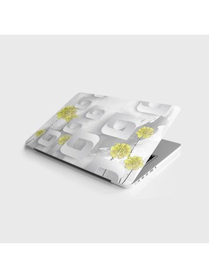 Ala Store Laptop Notebook Pc Kaplama Etiketi Sarı Çiçek