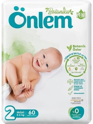 Ala Store Önlem Botanika Bebek Bezi Tekli Paket Mini 60 Adet