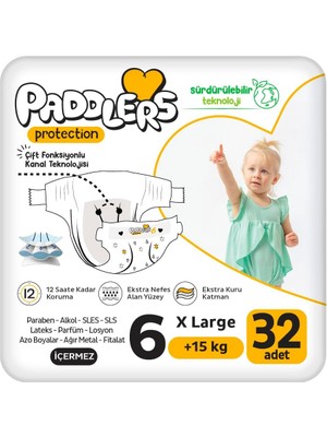 Ala Store Protection Bebek Bezi 6 Numara X-Large (15+ Kg) 32 Adet – Paket, Maksimum Koruma