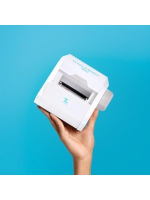 Ala Store Küçük Işletmeler ve Kendin Yap El Sanatları Için Çıkartma, Mini, 2,5 Inç Çıkartma ve Etiketleme Makinesi, Taşınabilir, Kalıcı Yapıştırıcı Içerir, Önceden Yüklenmiş (XRN250-CFTEN), Mavi/gri