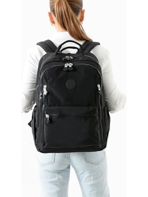 Ala Store Louisiana Polo Bolsas Kadın Okul Sırt Çanta Siyah 1091