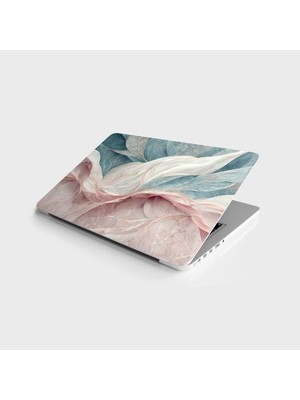 Ala Store Laptop Bilgisayar Notebook Pc Kaplama Etiketi Pastel Pembe Ebru