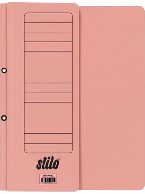 Stilo Lux Yarım Kapak Telli Dosya ( Pembe ) ( 10 Adet )