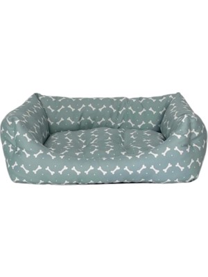 Ala Store Pet Uniform Mint-Beyaz Kedi ve Köpek Yatağı S 50X60CM