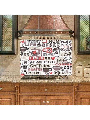 Ala Store Mutfak Duvar Tezgah Arası Ocak Arkası Kaplama Idea Coffee