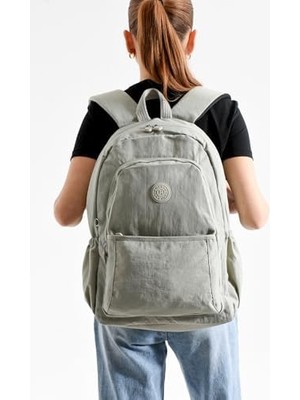 Ala Store Louisiana Polo Bolsas Kadın Okul Sırt Çanta Açık Gri 1090