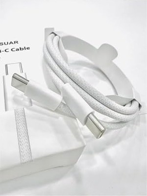 Ala Store Usb-C To Usb-C 20W 1 Metre Hızlı Şarj Kopmaz Örgü Kablo 15-15PROMAX-16-16PROMAX-16PLUS