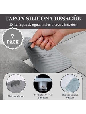 Ala Store Omilife Koku ve Böcek Önleyici Gider Kapağı, Silikon Drenaj Tıkacı, Gider Koruyucu Tıpa, Banyo, Mutfak, Balkon, Lavabo Için Uyumlu Su Sızdırmaz Gider Tıkacı 15 * 15 cm Siyah