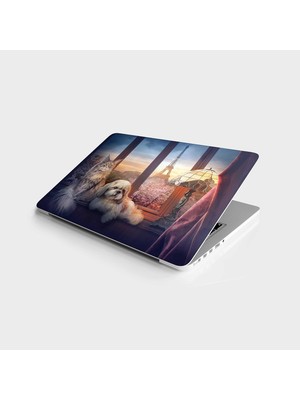 Ala Store Laptop Bilgisayar Notebook Pc Kaplama Etiketi Eyfel Pencere Hayvanlar