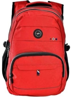 Ala Store 2236 Okul Sırt Çantası Çok Bölmeli Ergonomik Kırmızı