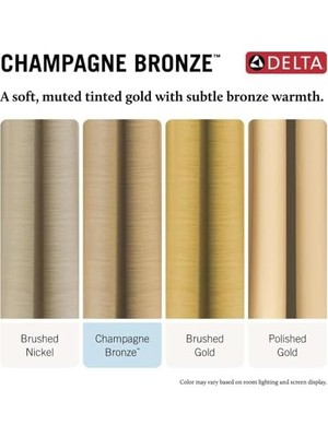 Ala Store Delta Faucet T24859-CZ Monitör 14 Serisi Vana 3 Ayar Entegre Duş Trimi, Yönlendiricili Şampanya Bronz