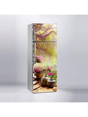 Ala Store Buzdolabı Kaplama Dolap Kaplama Etiketi 3D Bahçe