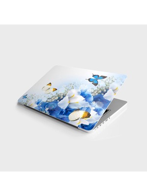 Ala Store Laptop Bilgisayar Notebook Pc Kaplama Etiketi Kelebek Çiçek