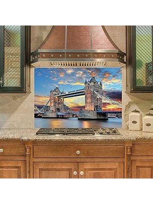 Ala Store Mutfak Duvar Tezgah Arası Ocak Arkası Kaplama Londra Köprü