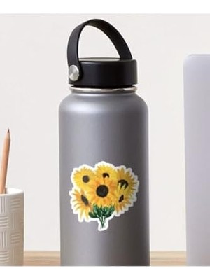 Ala Store Ayçiçeği -Sunflower Tasarımlı Seti - Telefon ve Bilgisayar, Laptop Yüzeylerine Uygun