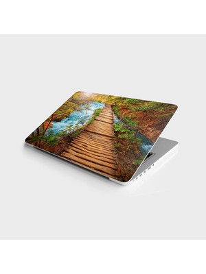 Ala Store Laptop Bilgisayar Notebook Pc Kaplama Etiketi Şelale Yol