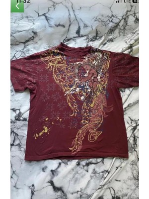 Moonstyle Collection Angel Motifli Vintage Y2K Unisex T-Shirt