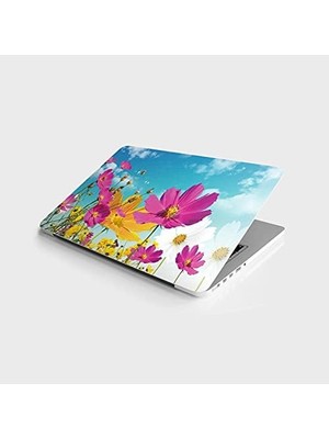 Ala Store Laptop Bilgisayar Notebook Pc Kaplama Etiketi Çiçek Gökyüzü