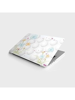 Ala Store Laptop Notebook Pc Kaplama Etiketi Renkli Çiçek