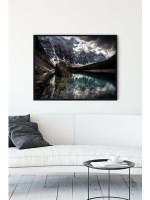 Ala Store (PSTER10734) Göl Manzara Çerçeveli Tablo (50X70CM)