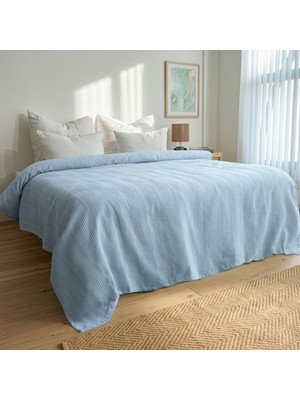 Tekstil Home Pike Çift Kişilik %100 Pamuk Bordürlü Model Lüx Yatak Örtüsü