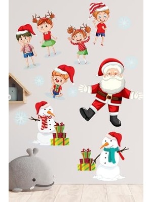 Ala Store Baba ve Sevimli Çocuklar Çocuk Odası Stickeri