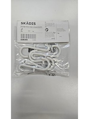 Ala Store Çelik, Epoksi/polyester Skadis Kanca Beyaz / 5'li Paket 203.208.02