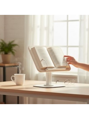 Ala Store Ayarlanabilir Tablet ve Kitap Okuma Standı, Katlanabilir Masaüstü Tutucu, Ergonomik Tasarım, Sağlam Alüminyum Alaşım, Ev/ofis Kullanımı Için Evrensel Destek | R28