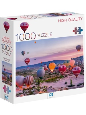 Ala Store Kapadokya 1000 Parça 2,2mm Kalınlık 48X68CM Profesyonel Hobi Puzzle Yapboz Serisi