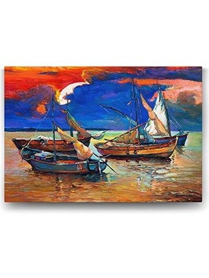 Ala Store Tekneler Reprodüksiyon Tablo - 100X70CM