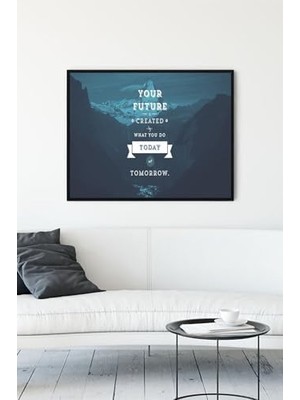 Ala Store (PSTER12428) Your Future Girişimcilik Çerçeveli Tablo (50X70CM)
