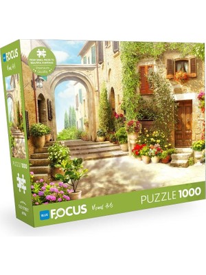 Ala Store Blue Focus 1000 Parça Puzzle - Old Street (Eski Sokak)