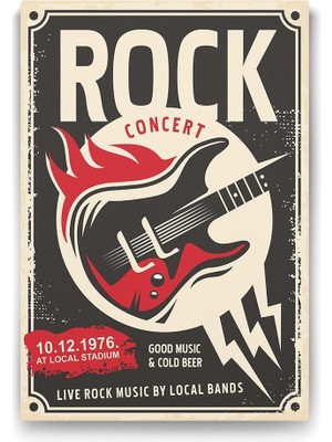 Ala Store Rock Konseri Afiş Tablosu - 40X60CM
