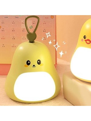Ala Store Tasarımlı Gece Lambası – 3 Kademeli Işık Ayarı, Rgb Atmosfer Modu, USB Şarjlı, Taşınabilir Silikon Bebek Uyku Işığı, Yumuşak Gece Aydınlatması, Bebek–çocuk Odası Için (Açık Yeşil)