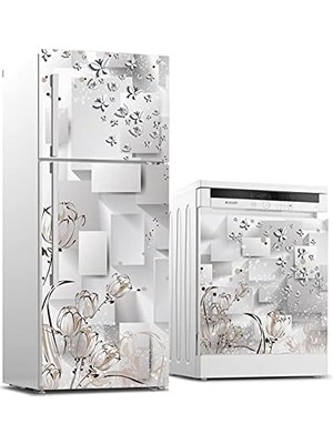 Ala Store Buzdolabı ve Bulaşık Makinası Beyaz Eşya Kaplama Metal Kelebekler