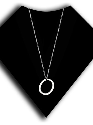 Roxx Jewellery 925 Ayar Gümüş O Harf Unisex Kolye