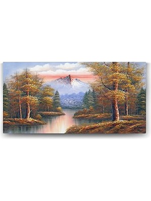 Ala Store Klasik Doğa Manzara Tablosu - 120X60CM