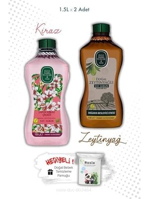 Ala Store Zeytinyağlı ve Kiraz Çiçeği Sabun 1.5l ve Rosıe