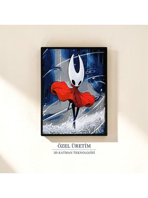 Saes Labs Hollow Knight Hornet 3D Tablo 15×20 cm