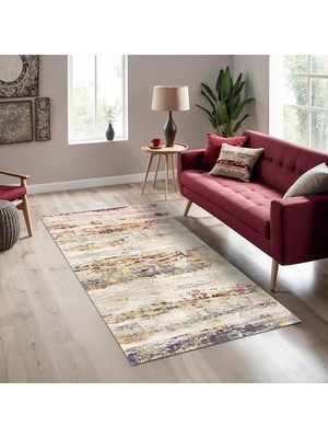 Ala Store Zane Kadife Kaymaz Pamuk Tabanlı Yıkanabilir Antibakteriyel Salon Halısı 140X200