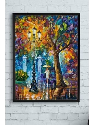 Ala Store (PSTER13901) Yalnız Kadın Sanatsal Çerçeveli Tablo (30 x 40CM)
