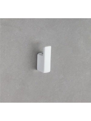 Ala Store Flat Askılık Beyaz Renk 63X29X20 mm