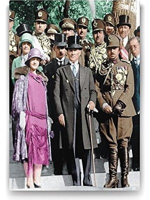 Ala Store Atatürk ve Latife Hanım Tablosu - 80X125CM