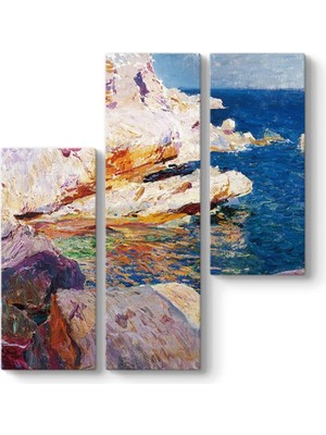 Ala Store Joaquin Sorolla - The Sea Tablosu 96 x 100-3 Parçalı