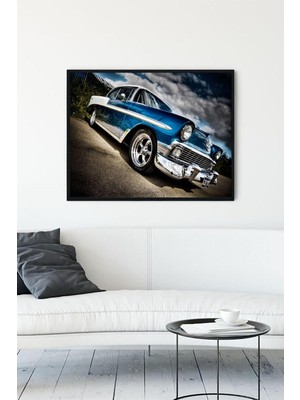 Ala Store (PSTER11735) Klasik Araba Çerçeveli Tablo (40X50CM)