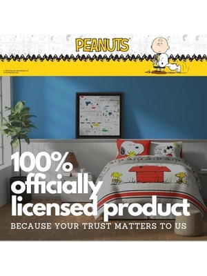 Ala Store Peanuts Pals Süper Yumuşak Yorgan ve Çarşaf Seti, 5 Parça Boy, (Resmi Lisanslı Ürün) Ürünleri