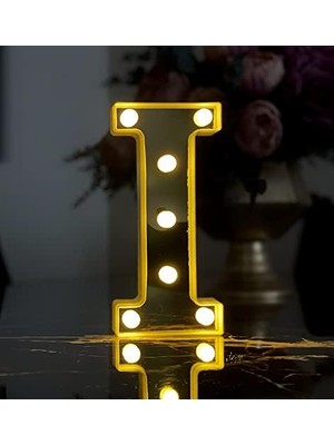 Ala Store 3D Işıklı LED Harf Dekoratif Aydınlatma Büyük Boy I
