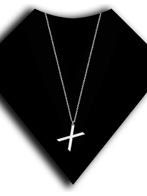 Roxx Jewellery 925 Ayar Gümüş x Harf Unisex Kolye
